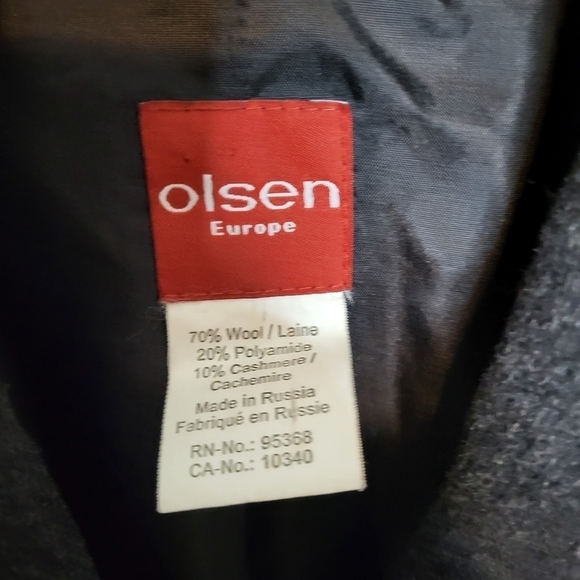 Olsen Wool And Cashmere Jacket Size 8 - Picture 3 of 12